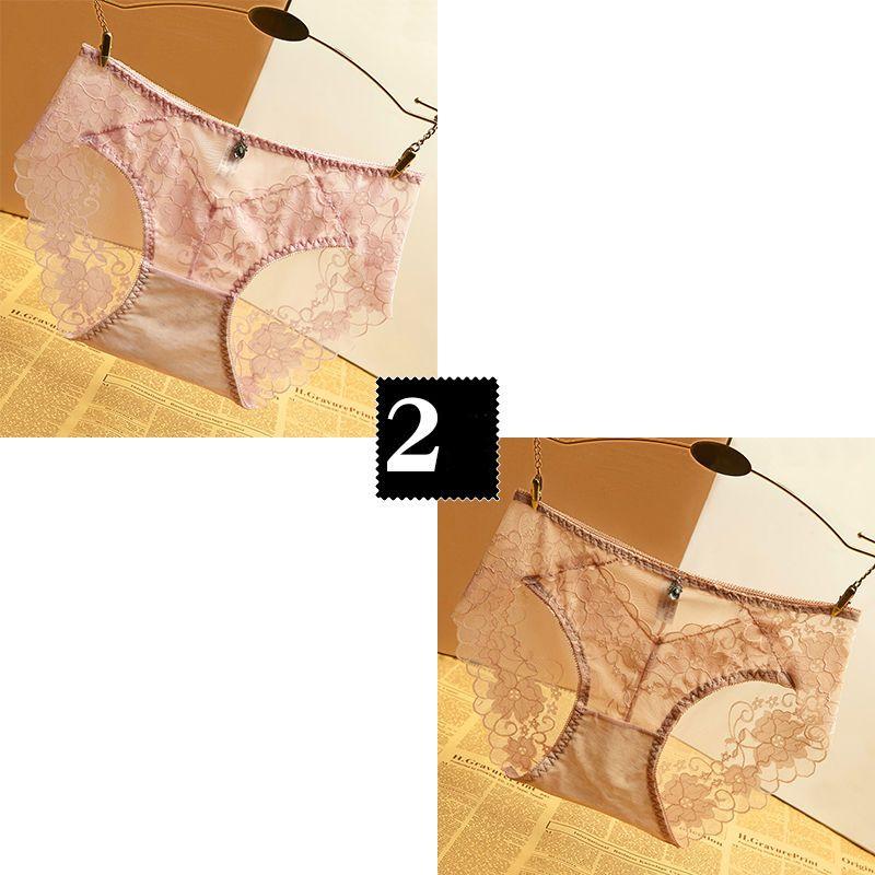 

2 шт. женские трусики женские сексуальные кружевные трусы дышащее нижнее белье искушение прозрачное нижнее белье XL