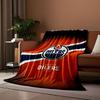 Edmonton Oilers Logo Blanket Print Blanket Soft and Cozy Perfect for the Living Room Bed Sofa or a Nap,gift