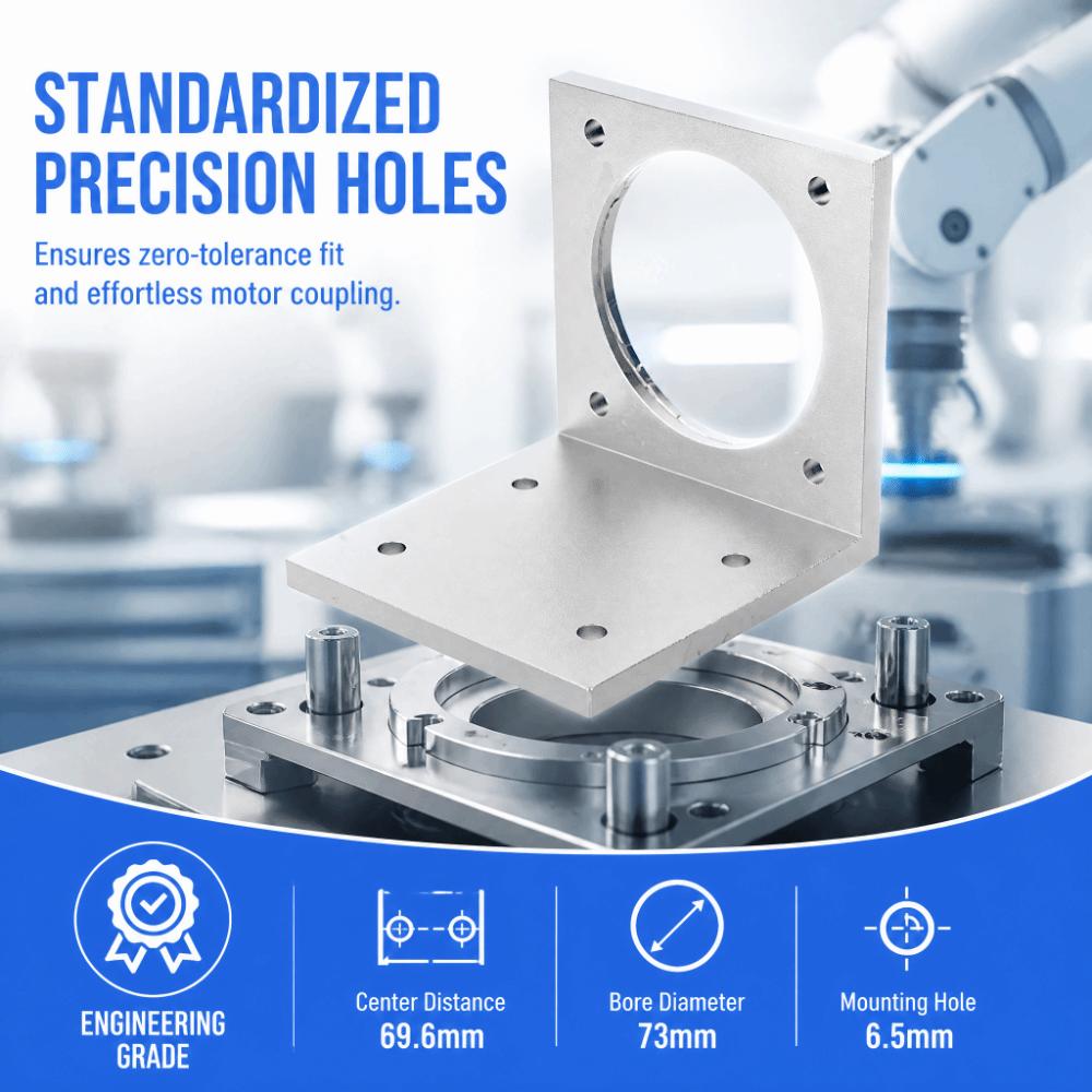 Corrosion Resistant Stepper Motor Bracket L Shape Design Stepper Motor Holder  For 86 Stepper Motor