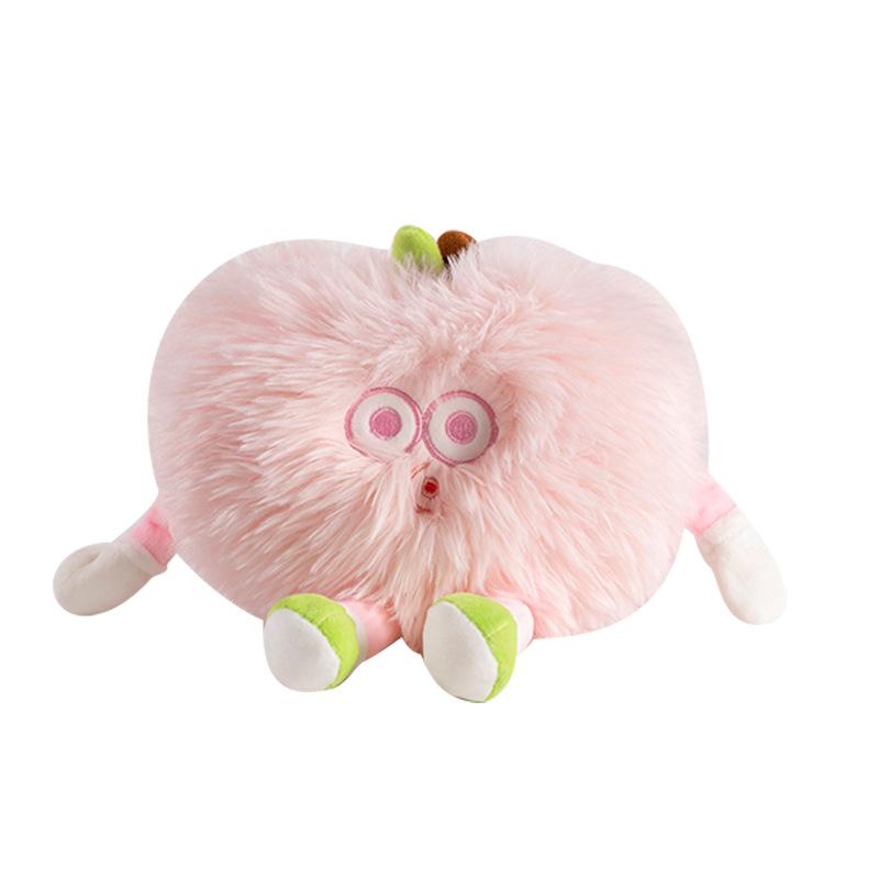 Creative Good Luck Fruit Doll Plush Toy Pear Peach Mangosteen Doll Girl Gift