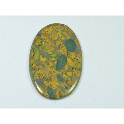 30X49X03MM Natural Fruit Jasper Oval Shape Cabochon Loose Gemstone 47Cts. SK-4168