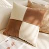 30x50/45x45CM Cute Sheep Throw Pillow Cover Simple Brown Cartoon Stamping Waist Cushion Cover Decor Home Decorative Pillowcase