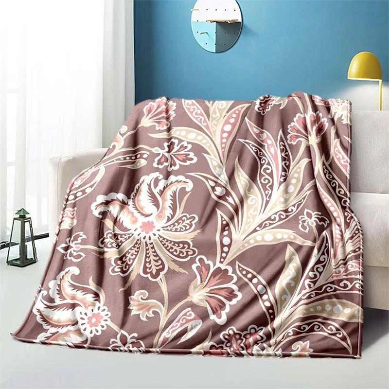 Retro Patternblanket Sofa Blanket Air Conditioning Cover Blanket Blankets for Beds Cute Blanket Children‘s Blanket Thin Blanket