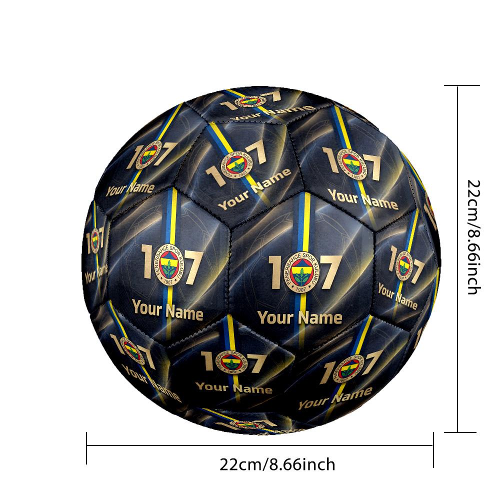 Size 5 Football Custom Name Text, Outdoor Training Soccer BallFenerbahçe FC