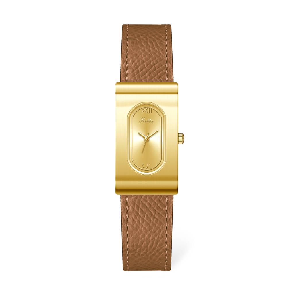 Shigaodi Damen Retro Minimalistische Lederarmbanduhr – Modisch, Lässig und Wasserdicht.