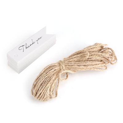 100pcs/lot  Kraft Paper Hang Tag Gift Label Tag Thankful Message Card (White)
