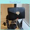 Sac à main carré tendance style streetwear pour femmes en matière PU souple dans diverses couleurs