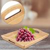 Wooden Serving Tray Plate for T Set Fruits Candies Food Towel (Dark Color)