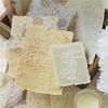 30Sheets/Bag Mixed Material Material Paper Scrapbook Embossed Paper DIY Magazine Collage Retro Background Paper Stationery
