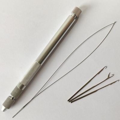 1 zestaw metalowych rurek do przedłużania włosów z 3 szt. igieł i szpilek 1 szt. pętli do przedłużania włosów