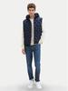 Winter Jacket Tom Tailor Hybrid Vest with Hood (1041313) Sky Captain Blue