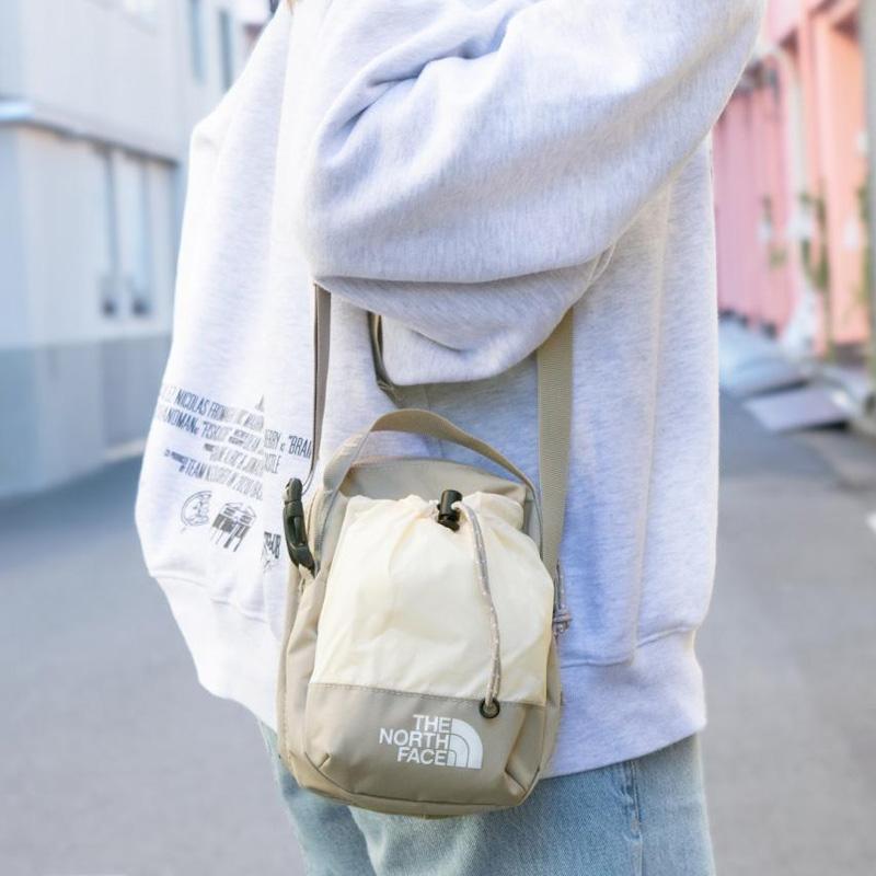 The North Face Casual Sports Recycled Nylon Shoulder Crossbody Bag Unisex Bags Light-Beige NN2PP08B