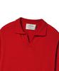 BEYOND CLOSET [Collection Line] Fine Wool Fit Collar Knit Red
