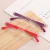 1 PC Half Frame Reading Glasses Women/Men Older Fashion Presbyopic Eyeglasses Portable High-definition Vision Care +1.0~+4.0