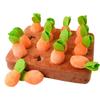 Hunde-Beschäftigungsspielzeug Sicher Langlebig Karottenform Futterspender Leckerli-Ausgabe Hundespielzeug für Welpen Haustier Innen Außen Zuhause Snack Spiel