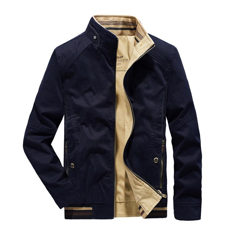 Men's Clothing Casual Jacket Jacket Spring and Autumn Middle-aged and Elderly Tooling Jacket Dad Clothing