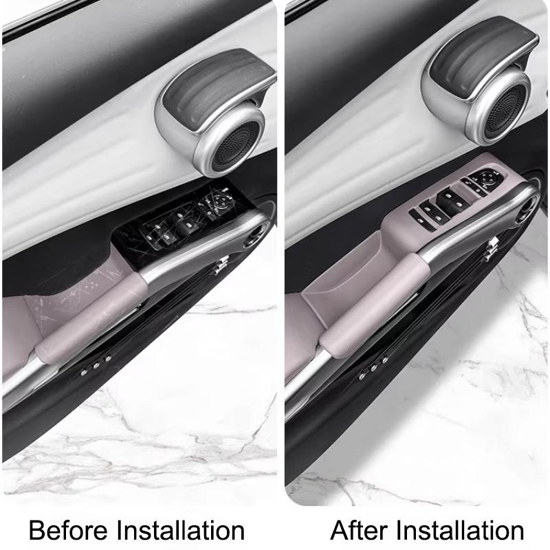 For BYD Yuan Plus Atto 3 Smart Driving Edition ADAS Car Window Lift Panel Silicone Pad Full Cover Anti Scratch Interior