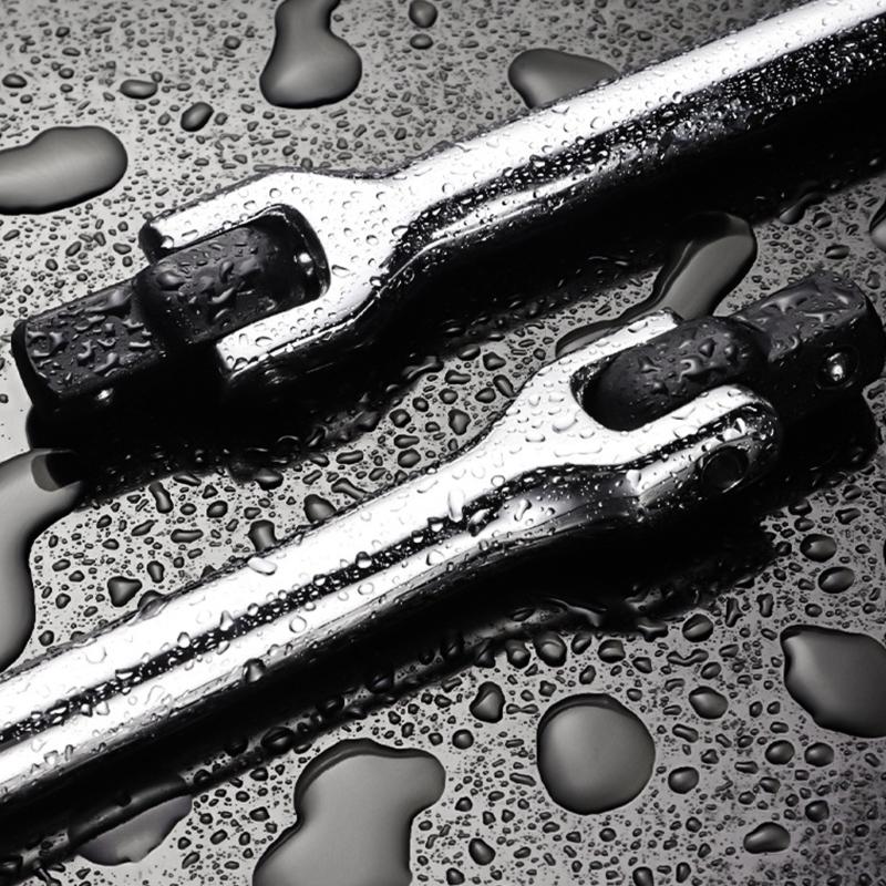 Profession 180 Degree Rotating Socket Wrench Spanner With Steel Ball Locking Suitable For Automotive Repair Tight Space