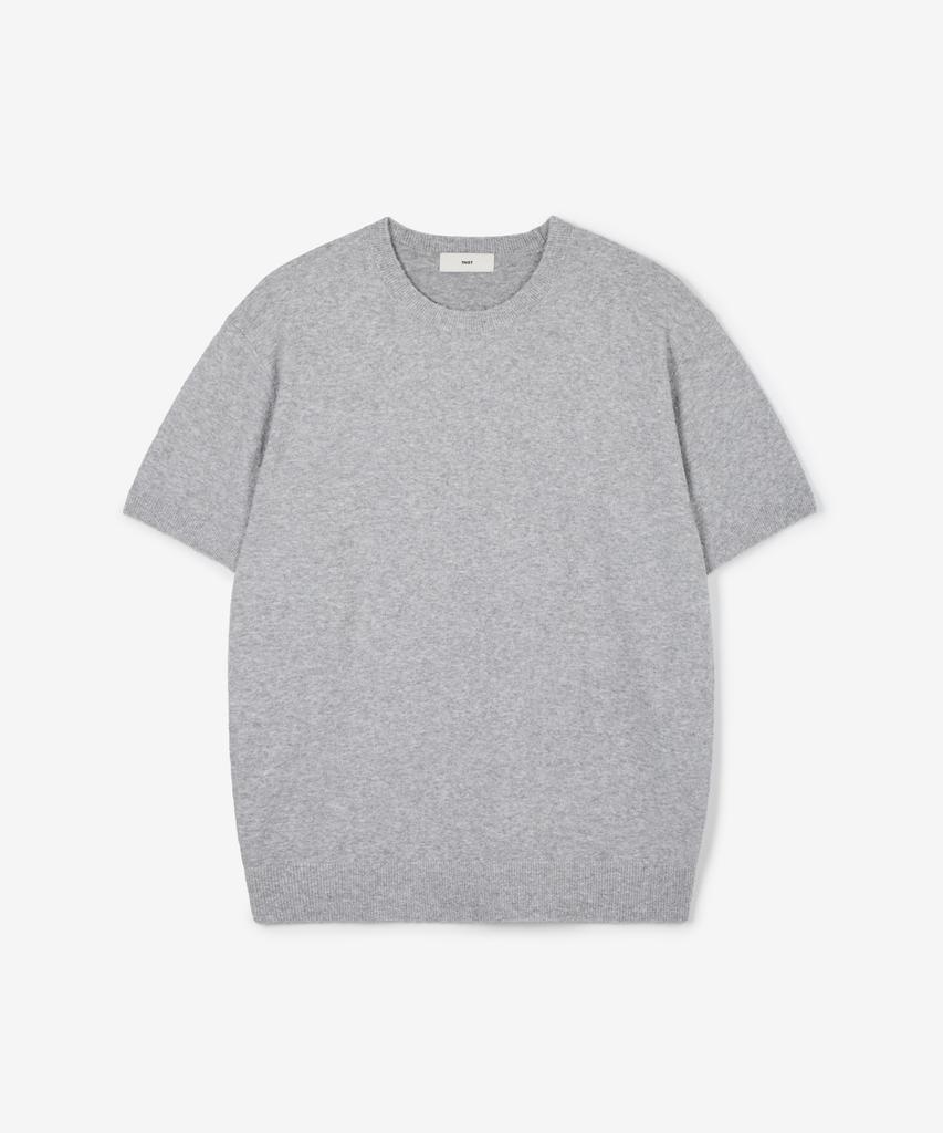 Tienjiti W Terry Crewneck Knit (Melange Gray) Tnsw6E203G2