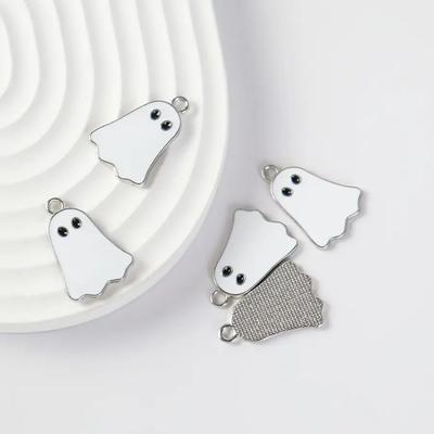 Halloween Ghost Ghost DIY Drip Oil Alloy Cartoon Hair Accessories Keychain Pendant