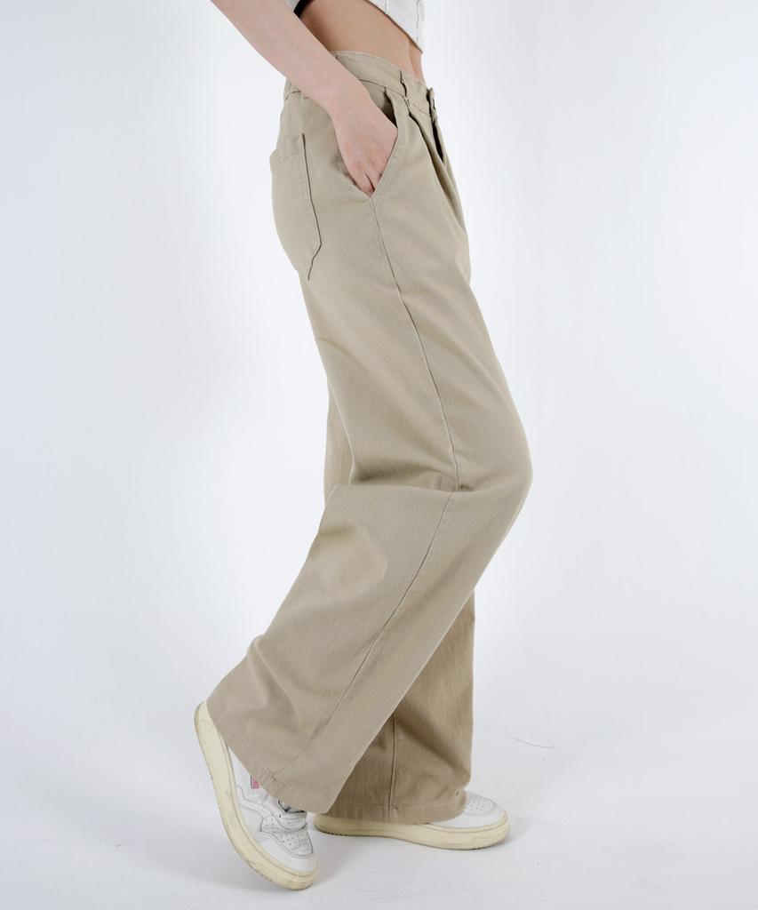 UMM Women'S Pintuck Back Elastic Wide Stretch Pants 3 Colors