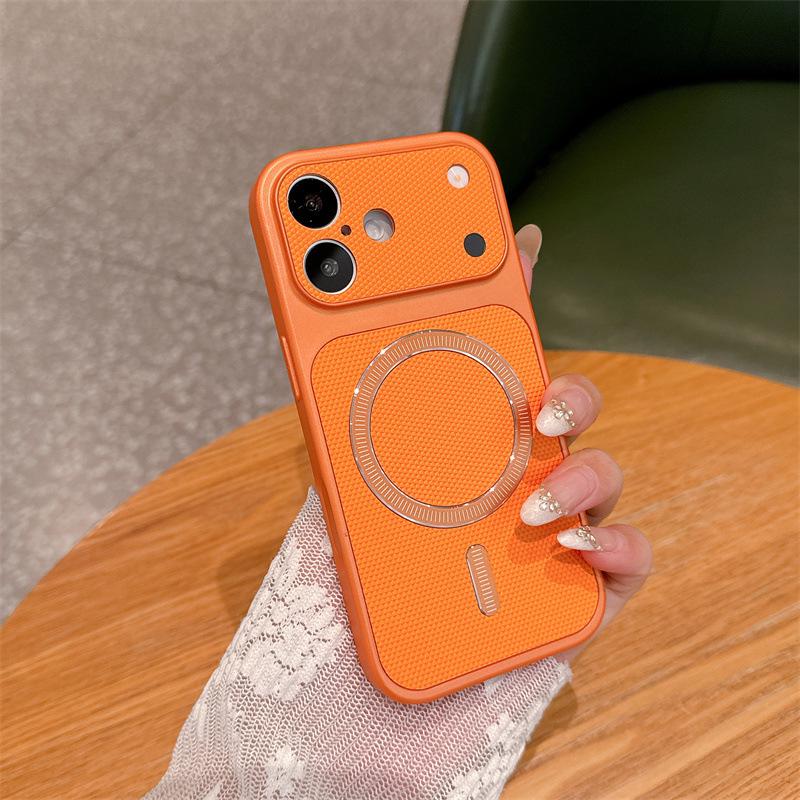 

Solid Color Creative Phone Case for iPhone 16 Pro Max/15/17 with Large Window, Unisex iPhone 14 Pro