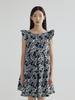 Bomnal Boutique Frilled Mini Dress _ Silver/Black