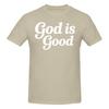 1 Piece Trendy Christian Saying Minimal Novelty 100 Cotton Tshirt God Is Good Tees Tops For Unisex