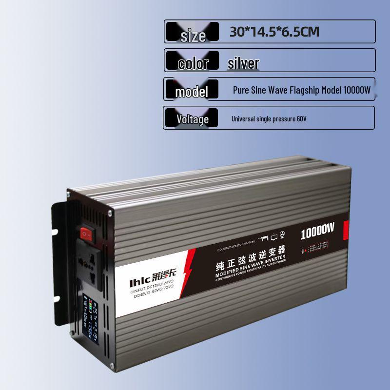 High-Power Pure Sine Wave Smart Inverter: 12V/24V/48V/60V To 220V for Car and Home Use