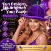 Creative Vegetable Headwear Comfortable Eggplant Party Headgear Plush Eggplant Hat  Carnivals