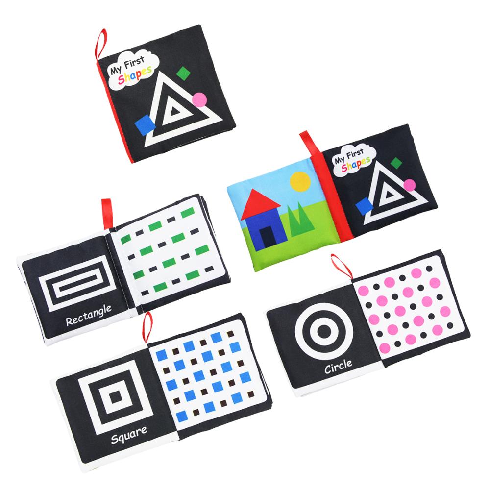 Cloth Books Soft Baby Books Rustle Sound Baby Quiet Books Infant Early Learning Educational Toys 0 -12 Months Rattle