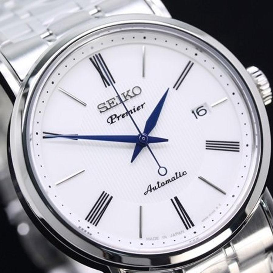 Seiko PREMIER Series SRPA17J1 Watch, Men's Waterproof Watch