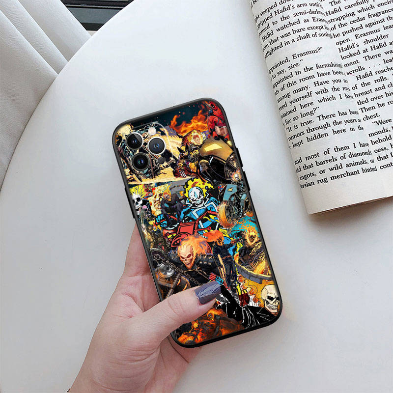 

Чохол для телефону JO26 Ghost Rider для Motorola G54 POWER Edition G55 G64 G75 G84 X30 X40 X50 S30 S50 Pro Ultra E15 E14 G71 G22 G41 G51 G50 G30 Moto X40 5G зелений