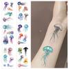 Cartoon new jellyfish tattoo stickers waterproof holiday party party children disposable DIY tattoo stickers