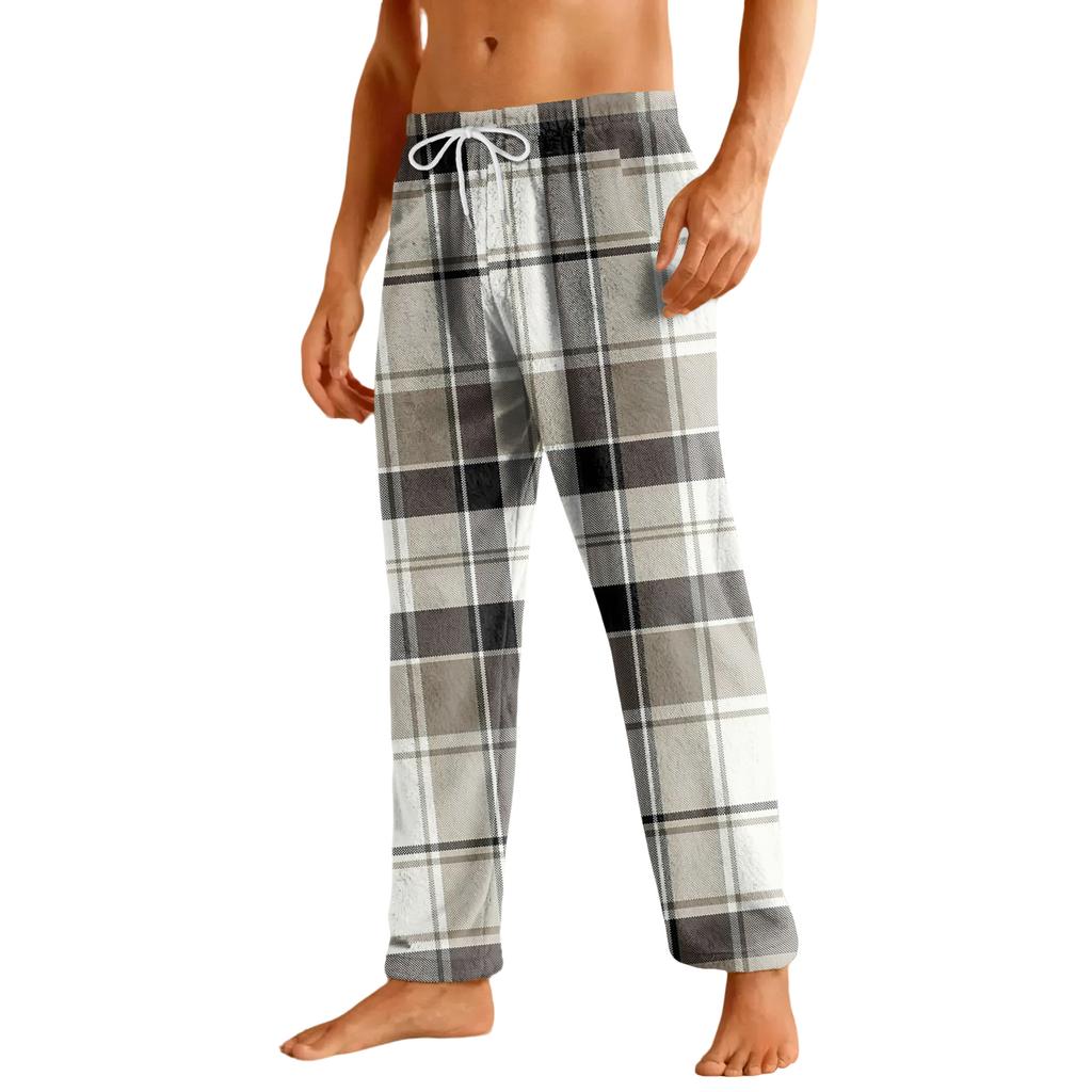 Men's Home Soft Pajama Pants Drawstring With Pockets Casual Sports Pants
