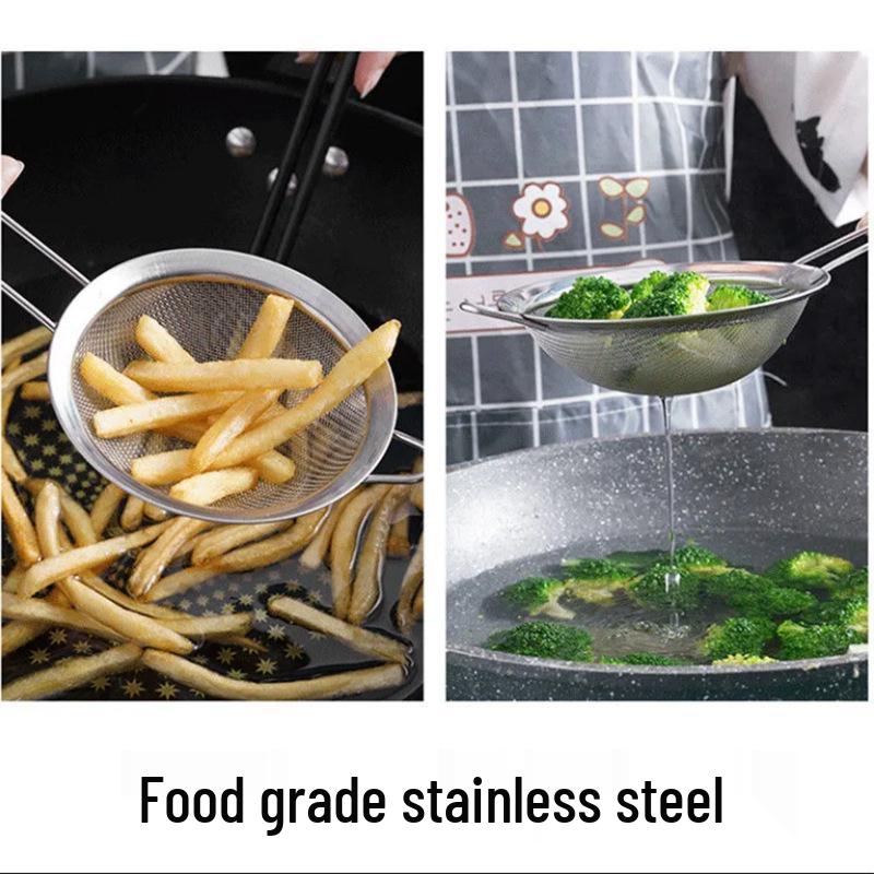 201 Stainless Steel Oil Strainer, Egg White Separator, and Flour Sifter Baking Tool