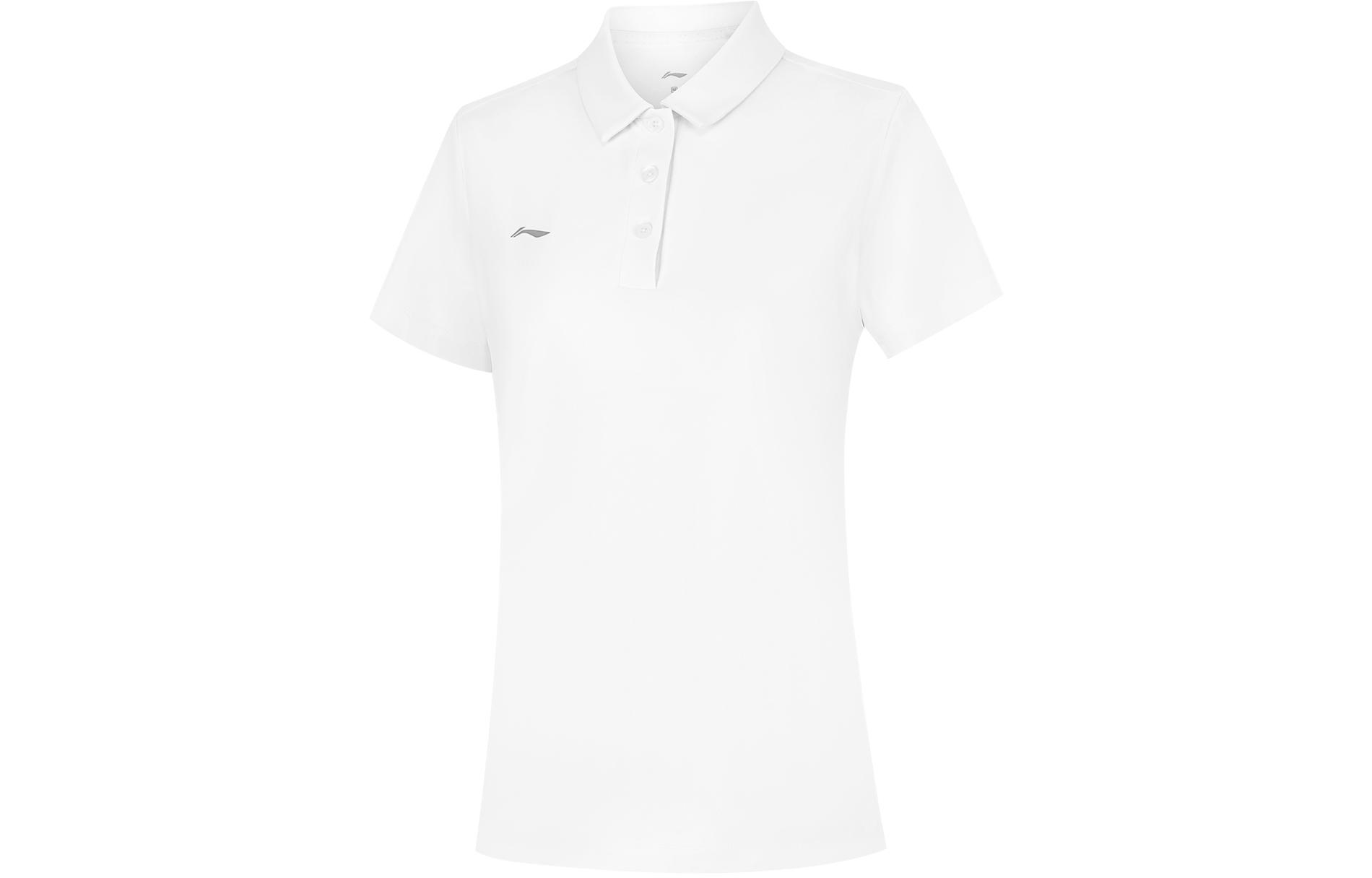 Li Ning Polo Shirt Women s White APLU190-1 L