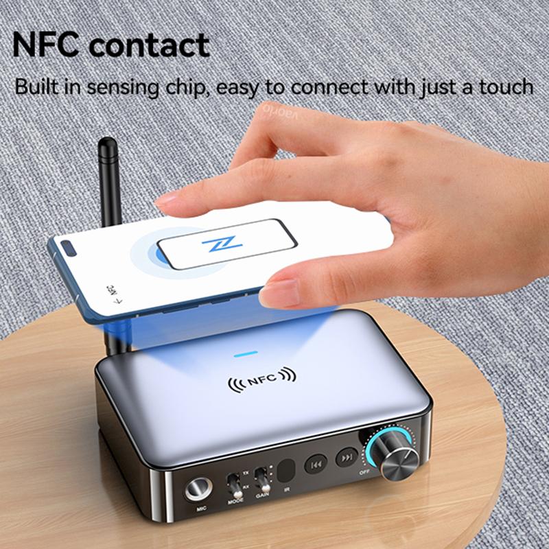 Odbiornik audio Bluetooth M16 Nadajnik NFC 3,5 mm AUX 2RCA U-Disk TF 6,5 Mikrofon Współosiowy DSP Dekodowanie Muzyka HIFI Bezprzewodowy adapter