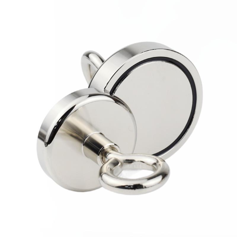 Strong No-Drill Round Magnetic Eyelet Hook with Powerful Suction