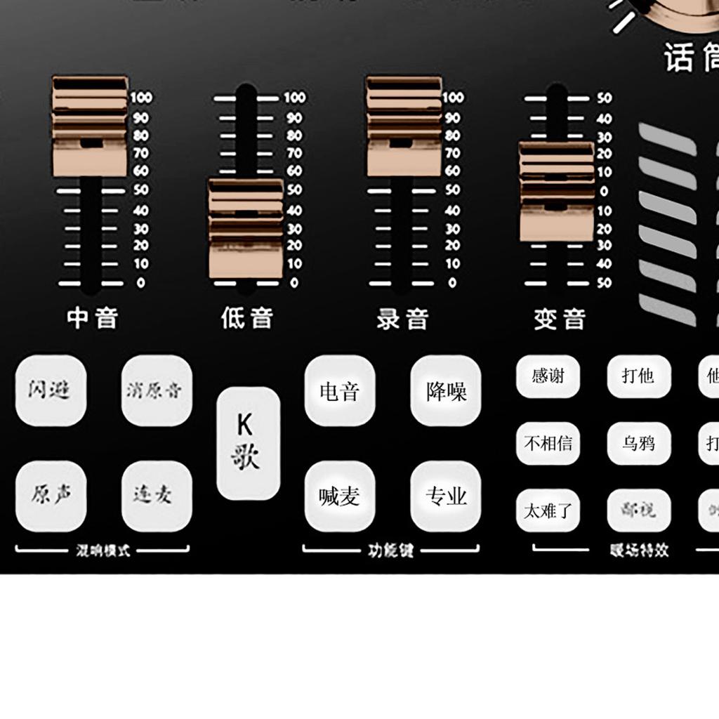 Podcast Production Studio Equipment Live Broadcast Sound Card for Computer Mobile Phone