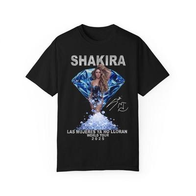 Las Mujeres Ya No Lloran Shakira Tour 2025 Fan di Shakira Maglietta Unisex Shakira 2025