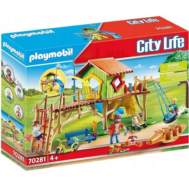 Plastic Construction Set Playmobil City Life Playground 70281