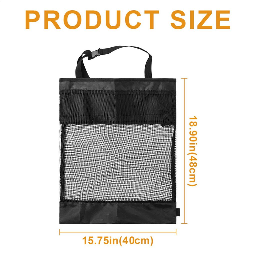 Golf Cart Organizer Push Pull Golf Cart Bag Black Garage Net Bag Portable Golf Cross-border For Golf Cart Cart Storage Bag Parts
