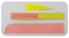 BOUDAI Fashion Fan byCOLOR Pink x Yellow Two-Tone