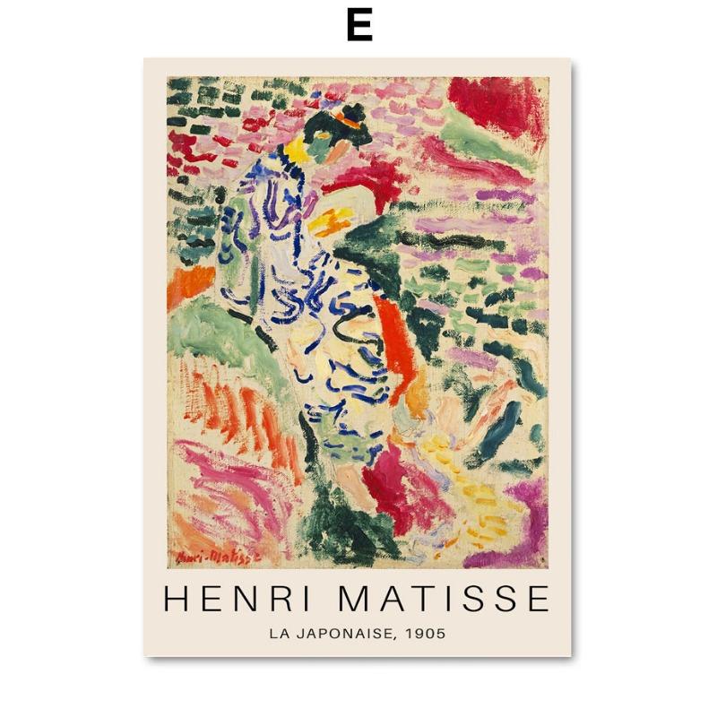 Vintage Abstrakte Matisse Ausstellung Mitte des Jahrhunderts Landschaft Poster Drucke Wandkunst Leinwand Malerei Bild Wohnzimmer Heimdekor