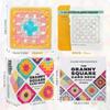 Koundeneko Crochet Pattern Granny Square Card Crochet Craft DIY Guide for and 50 Mixed Crochet Patterns Not Deck, 50-Piece Set, Book, Kit, Beginners,