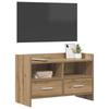 TV Stand 71.5 x 33 x 47 cm Artisan Oak Wood Based Material