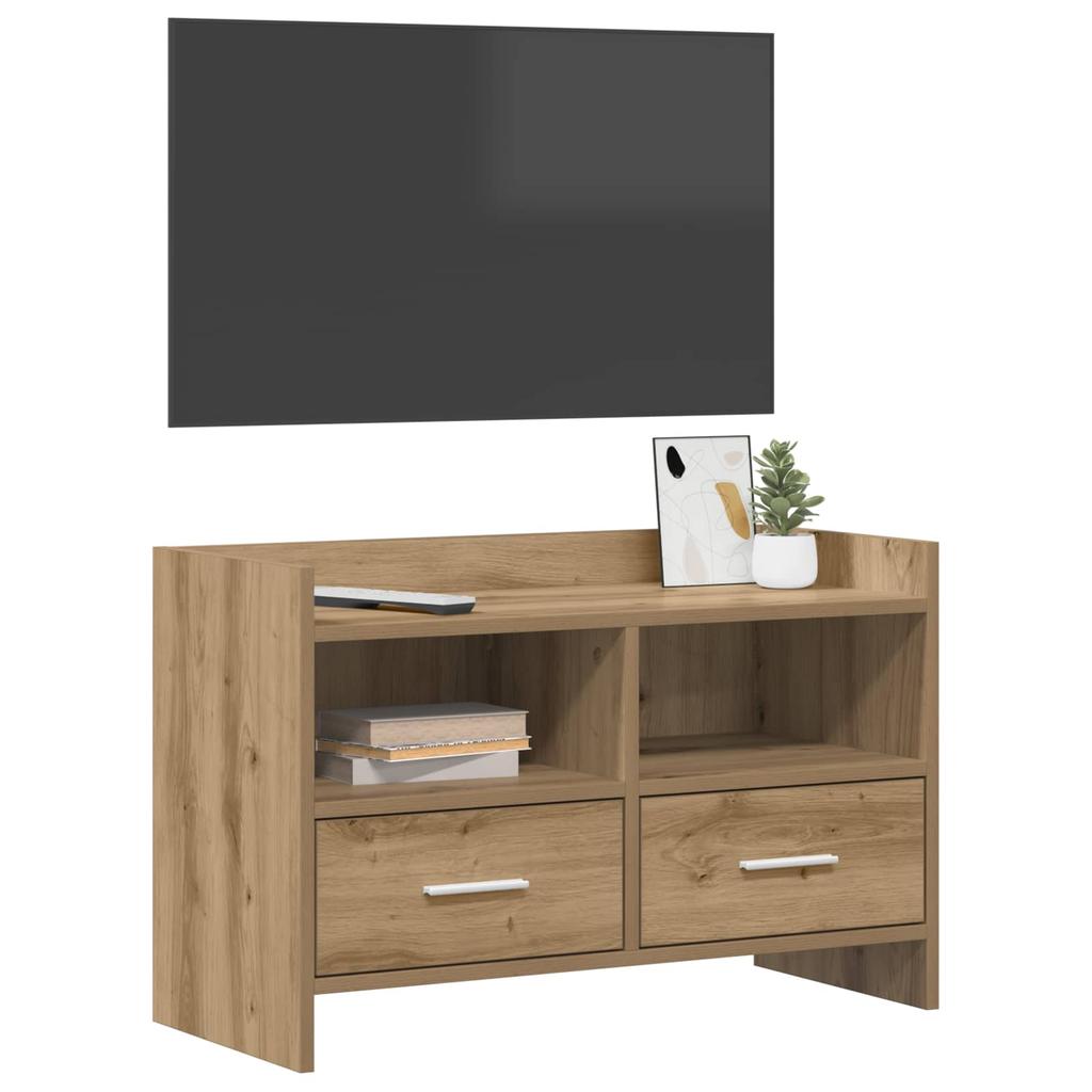 TV Stand 71.5 x 33 x 47 cm Artisan Oak Wood Based Material