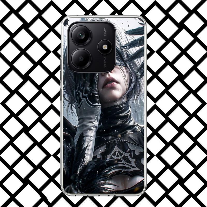 YoRHa No. 2 Type B Phone Case for Xiaomi Redmi Note 15 14 14S 13 12 12S 11 Pro Plus 11E 11T 11S 10S 5G Soft Cover Fundas Redmi N