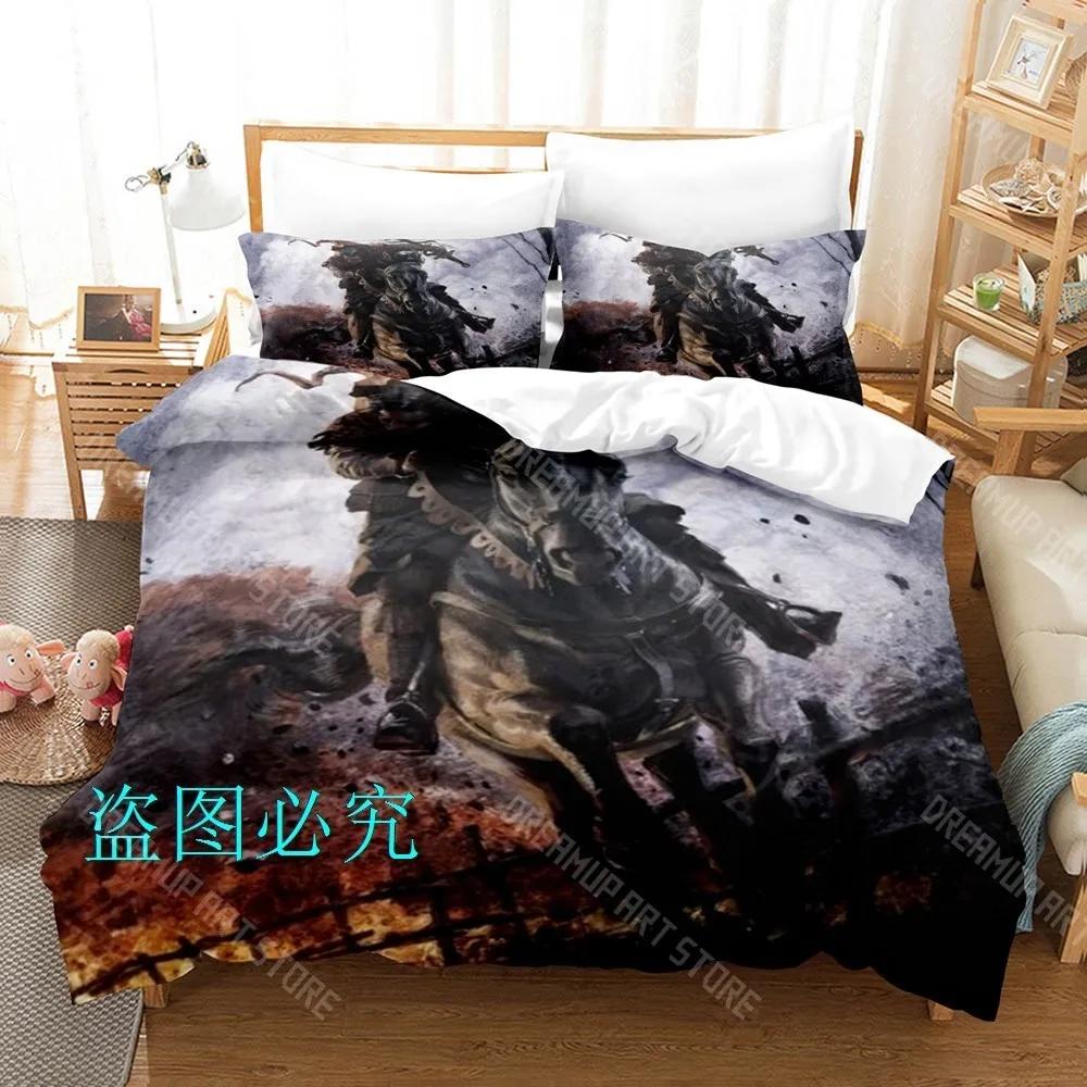 Ensemble de literie Kingdom Come Deliverance II Imprimé 3D Simple Jumeaux Individuel Double Queen King Size Ensemble de lit Chambre d'adulte et d'enfant Housses de couette EU Single 90x200cm